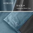 thumbnail image 4 of Lazzzy Blackout Velvet Curtains Living Room Darkening Drapes 2 Panels Rod Pocket Thermal Insulated Soft Privacy Window Treatments Dark Slate 52" x 120", 4 of 14