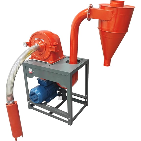 220V Self Suction Corn Crusher Grain Mill Grinder with 2mm and 3mm Screens