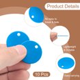 thumbnail image 3 of Uxcell 10Pcs Aluminum Engraving Blanks Tags Stamping Round with 10 Keychain Blank Bulk for DIY Personalized Pet Tag Lake Blue, 3 of 6