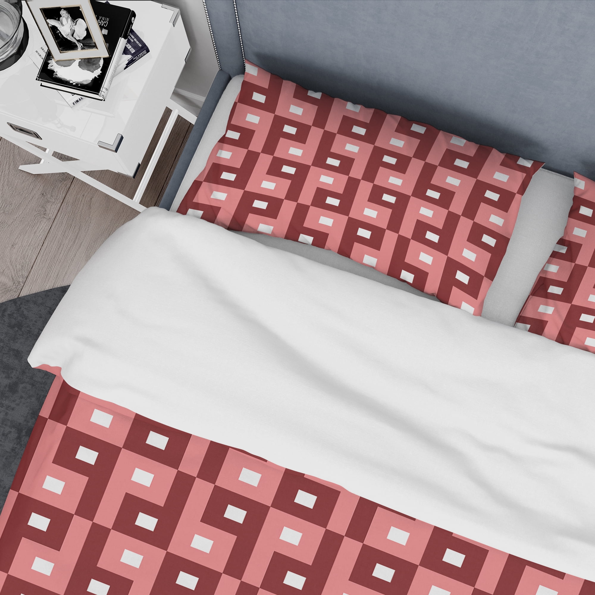 Designart 'Retro Abstract Pattern Design IV' Mid-Century Modern Duvet Cover Set