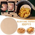 thumbnail image 1 of Ynlkorvg Papier Jetable pour Friteuse à Air Chaud Antiadhésif Papier Parchemin pour Friteuse à Air Papier Parchemin Résistant à l'Huile Papier de Cuisson pour Four à Micro-Ondes, 1 of 9