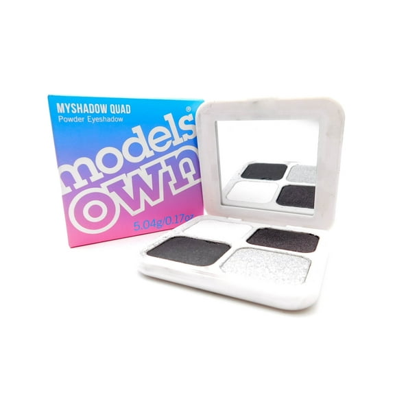 Models Own Myshadow Quad Powder Eyeshadow :  Smokey Titanium 01   .07oz