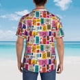 thumbnail image 5 of Haiem Cute Doodles Printed Hawaiian Shirt for Men - Men’s Casual Beach Summer Shirts - Stretch Fabric with Modern Fit-X-Large, 5 of 7