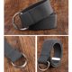 thumbnail image 4 of Qarigey Cinturón de metal de lona Hombres Mujeres Exquisito Fácil de combinar Anti-óxido Ajustable Jeans Cinturones Cintura Gris oscuro Type2 NO2, 4 of 6