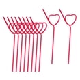 thumbnail image 4 of Pajitas desechables,Accesorios novedosos para pajitas en forma de corazón para el día de San Valentín,Pajitas para beber navideñas para fiesta temática de San Valentín,Decoraciones de rojo, 4 of 8