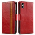 thumbnail image 3 of Case for iPhone X/XS Cover Leather Wallet Folio Case Book Design Flip Magnetic Closure - Red, 3 of 5