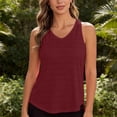 thumbnail image 5 of AnuYalue Open Back Workout Top for Women Sleeveless Racerback Split Back Gym Yoga Tank Top Loose Athletic Shirt for Running, 5 of 8