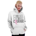 thumbnail image 5 of Courage Breast Cancer Awareness Hoodie Sweatshirt Women Brisco Brands X, 5 of 6