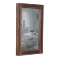 thumbnail image 3 of Sintosin Rustic Wooden Spliced Wall Mirror for Bathroom, 24" x 36" Hanging Handmade Farmhouse Large Rectange Mirrors for Wall Decor, Vertical or Horizontal Decorative Wall Mounted Mirrors Living Room, 3 of 10