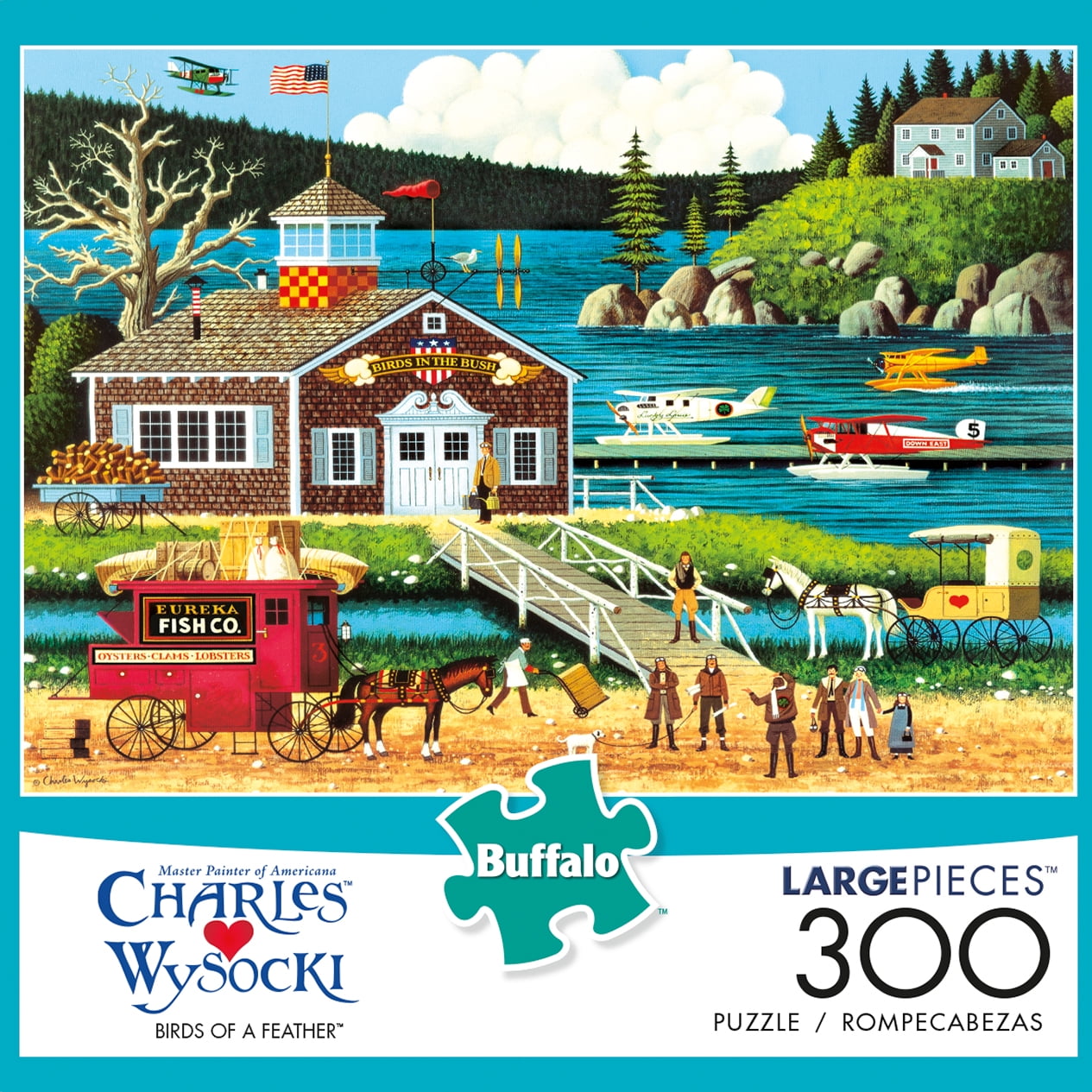 300 Large Piece Jigsaw Puz... Charles Wysocki The Bird House Buffalo Games 