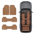 thumbnail image 2 of BDK Car SUV and Van Floor Rubber Mats 3 Row, Heavy Duty All Weather Protection, 3 Colors, 2 of 10