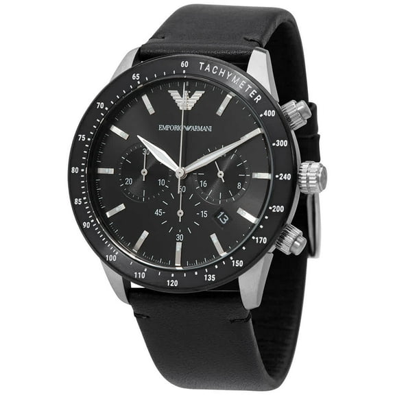 Emporio Armani Mario Men's Black Dial Quartz Watch AR11243