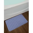 thumbnail image 2 of Dutch Bath Mat, Delft Style Geometric Pattern with Rhombuses and Hexagons Holland Design, Non-Slip Plush Mat Bathroom Kitchen Laundry Room Decor, 29.5 X 17.5 Inches, Navy Blue and White, Ambesonne, 2 of 2