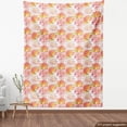 thumbnail image 3 of Ambesonne Floral Fabric by the Yard Upholstery, Watercolor Art Roses, 10 Yards, Coral Orange White, 3 of 4