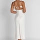 thumbnail image 4 of Lady High Slit Cami Dress Elegante Slim Fit Spaghetti Strap Summer Party Clubwear Hugtrwg Para estrenar, 4 of 7