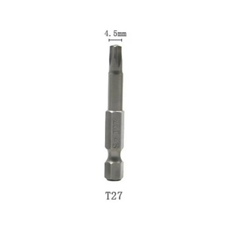 

50Mm 1/4 Hex Shank Five-Point Magnetic Torx Screwdriver Bit for T10-T40 T27