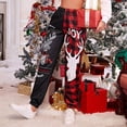 thumbnail image 2 of Christmas Pants, Comfortable Wear Wide Applicability High Waist Christmas Reindeer Pants Soft Skin Friendly  For Office For Women ANGGREK L rojo, 2 of 8