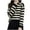 Black, variant on Maean Womens Striped Sweaters Long Sleeve Crew Neck Lightweight Knit Tops Fall Causal Loose Sweater