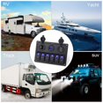 thumbnail image 2 of Kenally Panel de interruptores de aleación de aluminio para coches, barcos, RV, 6 entradas, medidor de voltaje USB Dual desmontable, Paneles de instrumentos para automóviles, 2 of 6