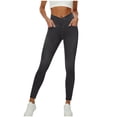 thumbnail image 2 of FNFYH Women Jeans High Waisted Stretchy Crossover Jeggings Pull On Skinny Jean Pants with Pockets, 2 of 6