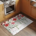 thumbnail image 2 of Pink Spring Floral Entryway Rug 2'x3'&nbsp; Non Slip Front Door Mats, Weeping Romantic Flowers Wooden Entrance Rugs Indoor Outdoor Carpet, Washable Floor Mats Small Area Rug for Bedroom Kitchen, 2 of 8