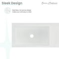 thumbnail image 3 of Delice 24" Rectangle Wall-Mount Bathroom Sink in Matte White, 3 of 11