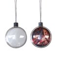 thumbnail image 1 of Bola de Navidad Sublimación Adorno de Navidad en blanco Bola plana de plástico transparente Adornos de Navidad de sublimación de 8 CM, 1 of 4