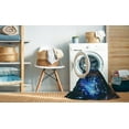 thumbnail image 2 of Ahgly Company Machine Washable Indoor Square Transitional Blue Ivy Blue Area Rugs, 7' Square, 2 of 7