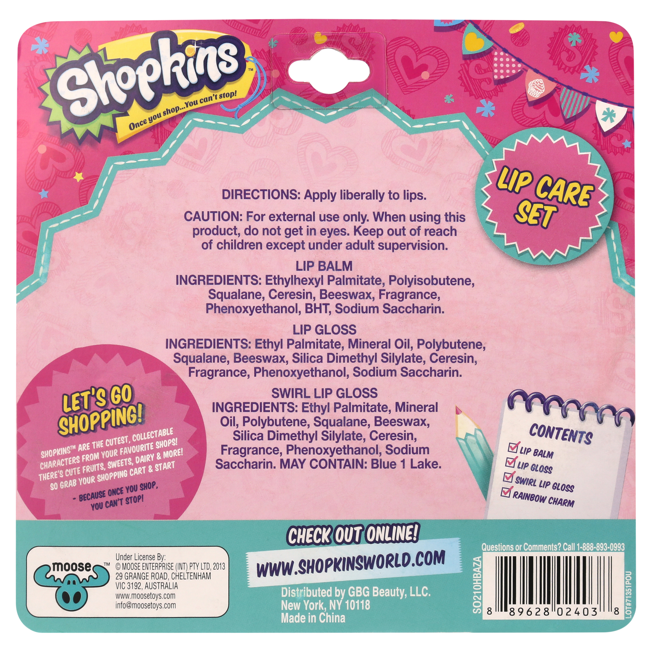 Shopkins Lip Gloss Keychain