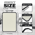 thumbnail image 3 of Titanium Cutting Board 16x11 Inch – Double-Sided with Pure Titanium & Wheat Straw, Non-Toxic Large Chopping Board for Kitchen with Handle, 3 of 11