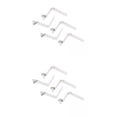 thumbnail image 1 of 10 Uds clips de presión shamjiam de bloqueo acero inoxidable Single Pin Shrapnel, 1 of 9