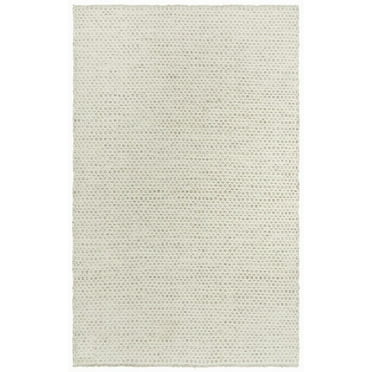 Alora Decor Monarch 5' x7'6" Basket weave Beige/Ivory Hand Woven Area Rug