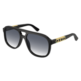 GUCCI GG1304SK 001 Oval Panthos Black Havana Grey 56 mm