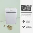Motion Sensor Wastebasket Smart Garbage Bin Bathroom Touchless Trash