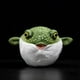 thumbnail image 2 of Peluche de peluche con forma de pez globo, 18 cm, verde, para niños, 2 of 8