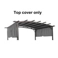 thumbnail image 3 of Unique Choice Universal Replacement Canopy Cover Suitable for 12 Ft L x 9 Ft W Curved Outdoor Pergola Structure,Color Grey, 3 of 6
