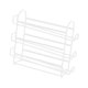 thumbnail image 1 of Organizador de refrigerador con soporte para huevos, contenedor deslizable, bandeja para huevos frescos, multicapa blanco de 3 capas, 1 of 9