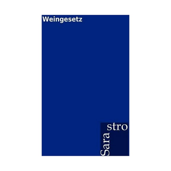 Weingesetz (Paperback)