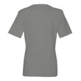 thumbnail image 7 of Womens Tops Women's T-Shirt V Neck Short Sleeve Solid Color Casual Loose T-Shirt Top, 7 of 7