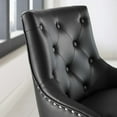thumbnail image 6 of Modway Regent Tufted Button Swivel Faux Leather Office Chair in Black, 6 of 7