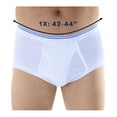 thumbnail image 5 of 3-Pack Men's White Classic Regular Absorbency Washable Reusable Incontinence Briefs XL (Waist 42-44), 5 of 5