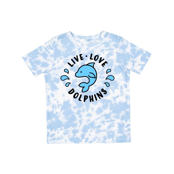 Inktastic Live Love Dolphins Boys or Girls Toddler T-Shirt