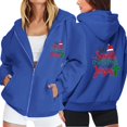 thumbnail image 2 of TopLLCs Hauts Grande Taille pour Femmes, Chandail Raglan Uni pour Femmes, Cardigan à Capuche avec Fermeture Éclair, Chandail à Manches Longues, 2 of 8