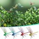 thumbnail image 4 of 12Pcs Artificial Dragonfly Pole Clips for Outdoors 3D Dragonfly Decor Gardening, 3D Dragonfly Garden Decorative Clips, 4 of 5