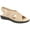 Sand/Gore, variant on Easy Street Womens Claudia Faux Leather Criss-Cross Slingback Sandals