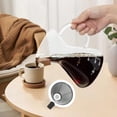 thumbnail image 5 of 500ML 16.9oz Glass Pour Over Coffee Maker with Double Stainless Filte - 4 Cup (Approx Refers to 4 oz. Per Cup) Thickened Heat-Resistant Paperless Pour Over Coffee Dripper Perfect Extraction for Home, 5 of 6