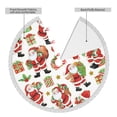 thumbnail image 4 of Faldas para árbol de Navidad de 30 pulgadas con texto "Merry Christmas", tapete para árbol de Navidad para vacaciones de invierno, falda para árbol de Navidad para decoraciones navideñas rústicas, 4 of 8