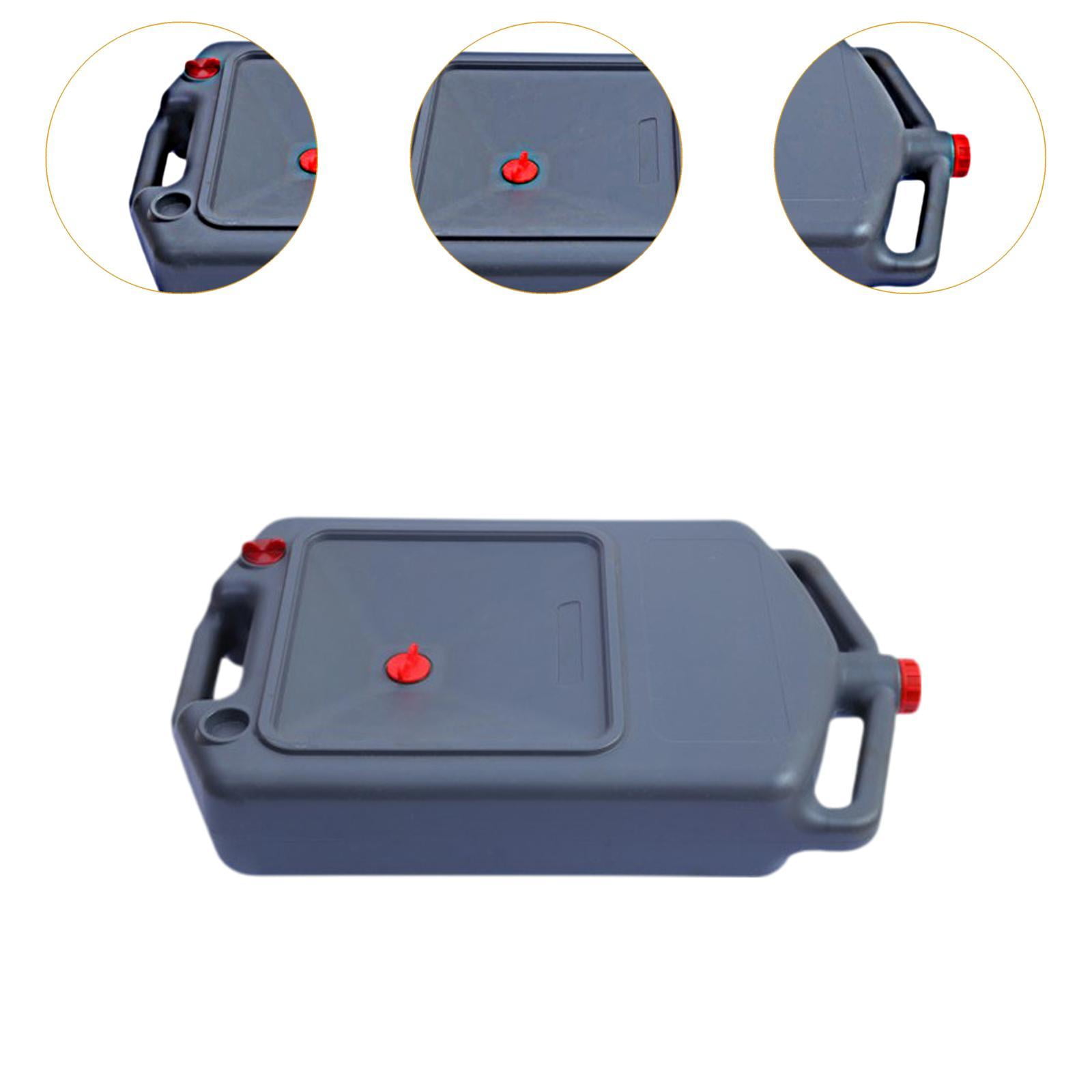 Wzmzjy 12L Drain Tray Pan Oil Drain Can Easy to Clean with Drain Hole Oil Can Reservoir