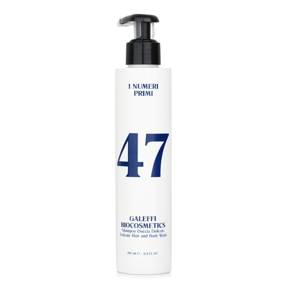 Champú de ducha I Numeri Primi N.47 para cabello y cuerpo delicados, 200 ml