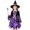 D10-Purple, variant on Ulitacool Halloween Dress For Girls Long Sleeve Sundress Cartoon Pattern O Neck Hallowmas Classic Daily Wear 4-6 Years Purple